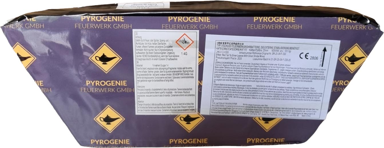 Pyrogenie | SR-330 | Weiße Falling Leaves und Blinkstern-Feuertöpfen