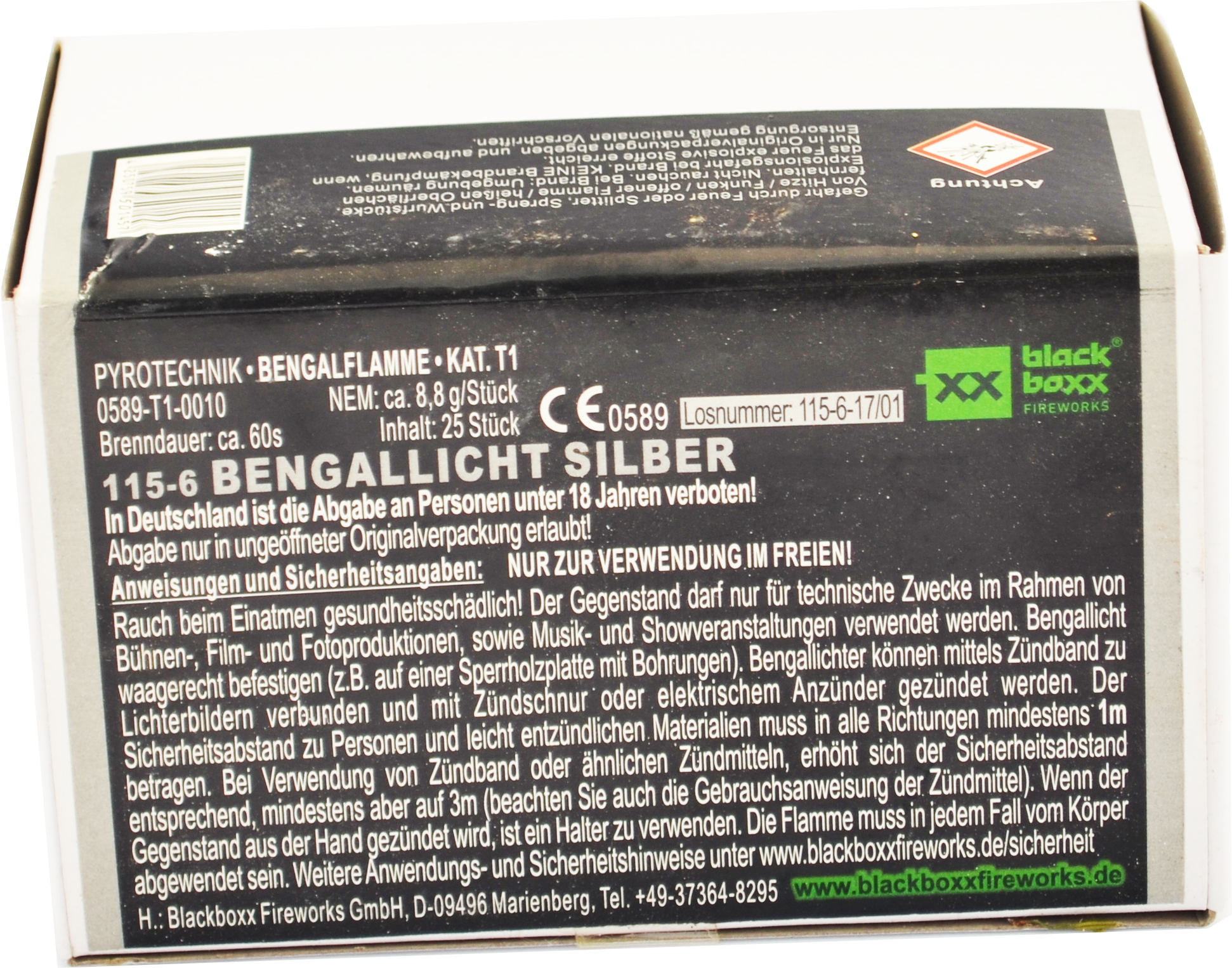 Blackboxx | Bengallicht | Silber