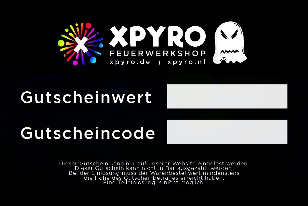 xPyro | Geschenk Gutschein - 500,00€