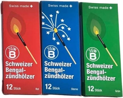 JGWB | Schweizer Bengalzündhölzer | Mix