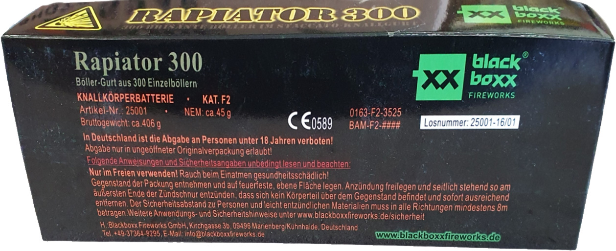 Blackboxx | Rapiator 300